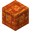 Chiseled Resin Bricks.png: Inventory sprite for Chiseled Resin Bricks in Minecraft as shown in-game linking to https://minecraft.wiki/w/Chiseled_Resin_Bricks with description: Chiseled Resin Bricks
