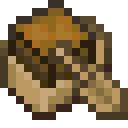 Oak Boat with Chest.png: Inventory sprite for Oak Boat with Chest in Minecraft as shown in-game linking to https://minecraft.wiki/w/Oak_Boat_with_Chest with description: Oak Boat with Chest