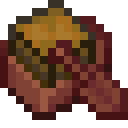 Mangrove Boat with Chest.png: Inventory sprite for Mangrove Boat with Chest in Minecraft as shown in-game linking to https://minecraft.wiki/w/Mangrove_Boat_with_Chest with description: Mangrove Boat with Chest