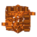 Orange Poplar Leaves.png: Inventory sprite for Orange Poplar Leaves in Minecraft as shown in-game linking to https://minecraft.wiki/w/Orange_Poplar_Leaves with description: Orange Poplar Leaves