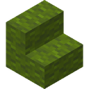 Green Wool Stairs.png: Inventory sprite for Green Wool Stairs in Minecraft as shown in-game linking to Green Wool Stairs with description: Green Wool Stairs