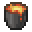 Lava Bucket.png: Inventory sprite for Lava Bucket in Minecraft as shown in-game linking to Lava Bucket with description: Lava Bucket