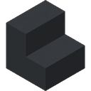Gray Concrete Stairs.png: Inventory sprite for Gray Concrete Stairs in Minecraft as shown in-game with description: Gray Concrete Stairs