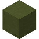 Green Terracotta.png: Inventory sprite for Green Terracotta in Minecraft as shown in-game linking to https://minecraft.wiki/w/Green_Terracotta with description: Green Terracotta