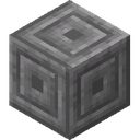 Chiseled Stone Bricks.png: Inventory sprite for Chiseled Stone Bricks in Minecraft as shown in-game linking to https://minecraft.wiki/w/Chiseled_Stone_Bricks with description: Chiseled Stone Bricks