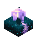 Calibrated Sculk Sensor.png: Inventory sprite for Calibrated Sculk Sensor in Minecraft as shown in-game linking to Calibrated Sculk Sensor with description: Calibrated Sculk Sensor