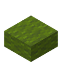 Green Wool Slab.png: Inventory sprite for Green Wool Slab in Minecraft as shown in-game linking to Green Wool Slab with description: Green Wool Slab