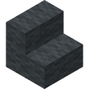 Gray Wool Stairs.png: Inventory sprite for Gray Wool Stairs in Minecraft as shown in-game with description: Gray Wool Stairs