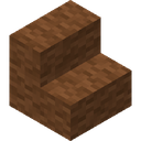 Brown Wool Stairs.png: Inventory sprite for Brown Wool Stairs in Minecraft as shown in-game linking to Brown Wool Stairs with description: Brown Wool Stairs