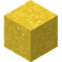Yellow Concrete Powder.png: Inventory sprite for Yellow Concrete Powder in Minecraft as shown in-game linking to https://minecraft.wiki/w/Yellow_Concrete_Powder with description: Yellow Concrete Powder