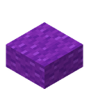 Purple Wool Slab.png: Inventory sprite for Purple Wool Slab in Minecraft as shown in-game linking to Purple Wool Slab with description: Purple Wool Slab