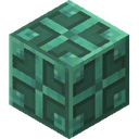 Waxed Oxidized Copper Bulb.png: Inventory sprite for Waxed Oxidized Copper Bulb in Minecraft as shown in-game linking to Waxed Oxidized Copper Bulb with description: Waxed Oxidized Copper Bulb