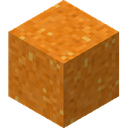 Orange Concrete Powder.png: Inventory sprite for Orange Concrete Powder in Minecraft as shown in-game linking to https://minecraft.wiki/w/Orange_Concrete_Powder with description: Orange Concrete Powder