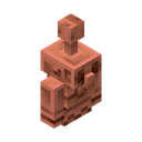Copper Golem Statue.png: Inventory sprite for Copper Golem Statue in Minecraft as shown in-game with description: Copper Golem Statue