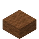 Brown Wool Slab.png: Inventory sprite for Brown Wool Slab in Minecraft as shown in-game with description: Brown Wool Slab