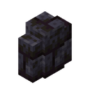 Polished Blackstone Brick Wall.png: Inventory sprite for Polished Blackstone Brick Wall in Minecraft as shown in-game linking to https://minecraft.wiki/w/Polished_Blackstone_Brick_Wall with description: Polished Blackstone Brick Wall