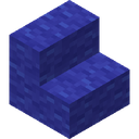 Blue Wool Stairs.png: Inventory sprite for Blue Wool Stairs in Minecraft as shown in-game linking to Blue Wool Stairs with description: Blue Wool Stairs